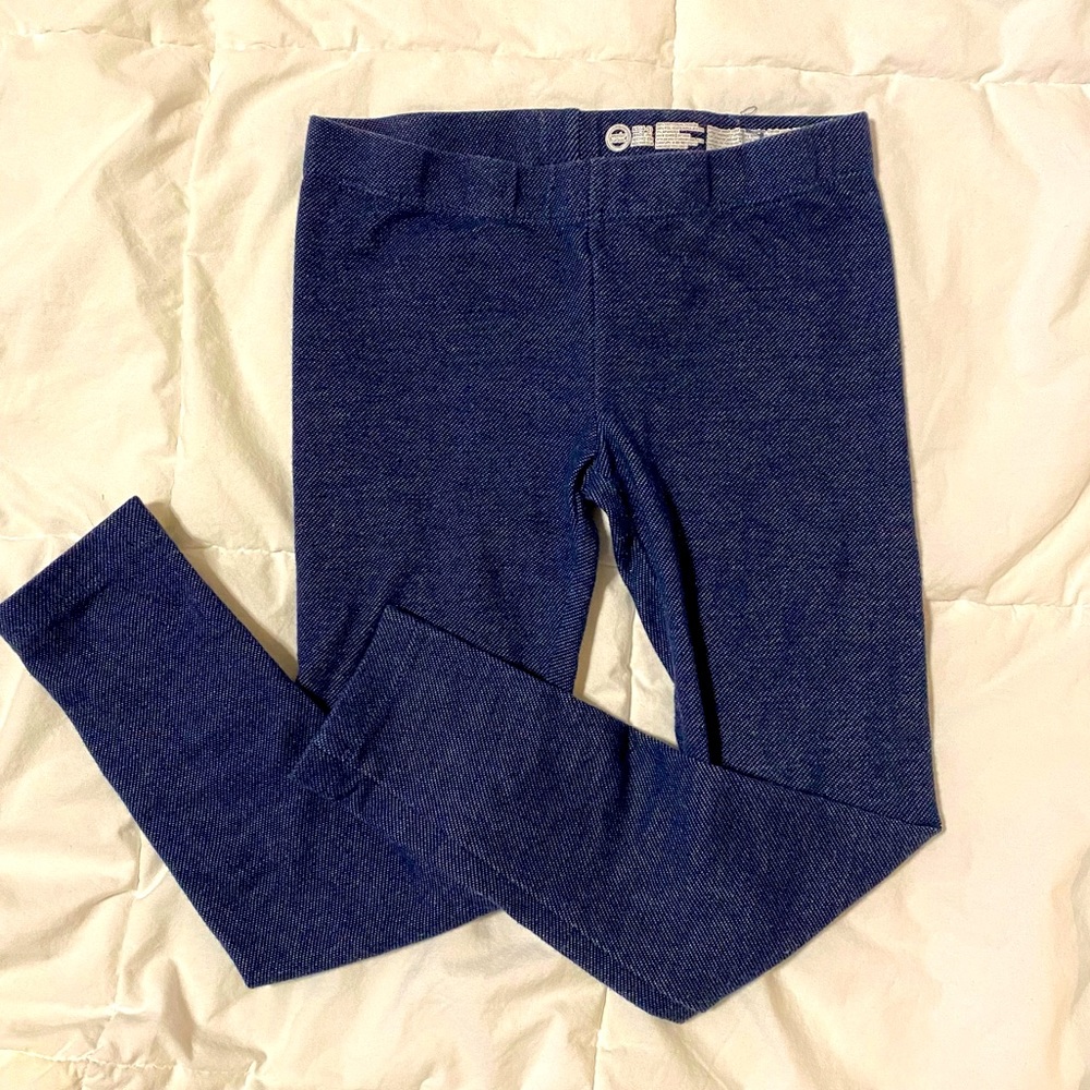 Girls dark navy jegging/long pant XS 4-5